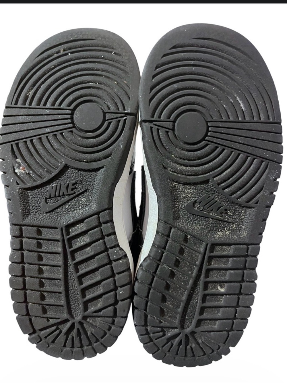 Nike Dunk Low Black & White Size 9C Like New - Picture 4 of 4